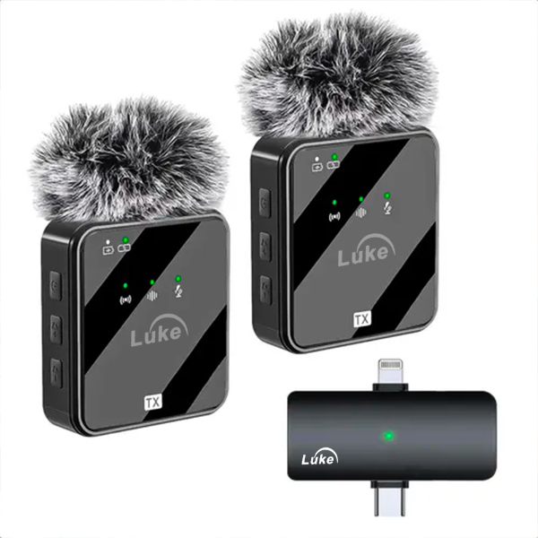 Kit 2 Micr&oacute;fonos Inal&aacute;mbricos Luke-F15