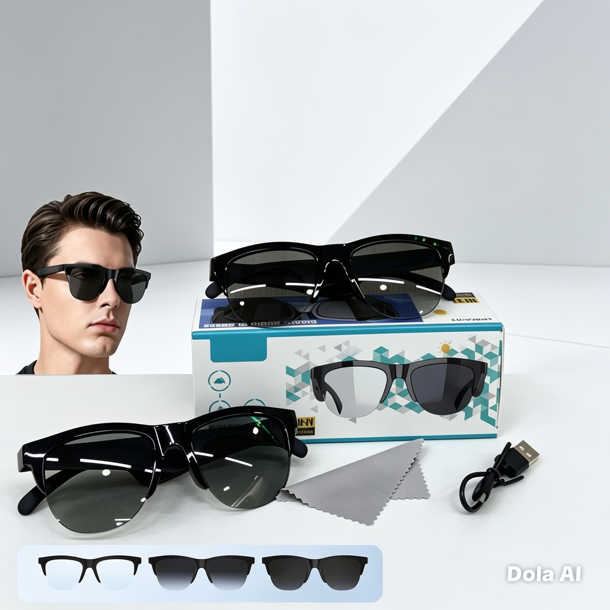 LENTE U/V FOTOCROMATICO CON BLUETOOH